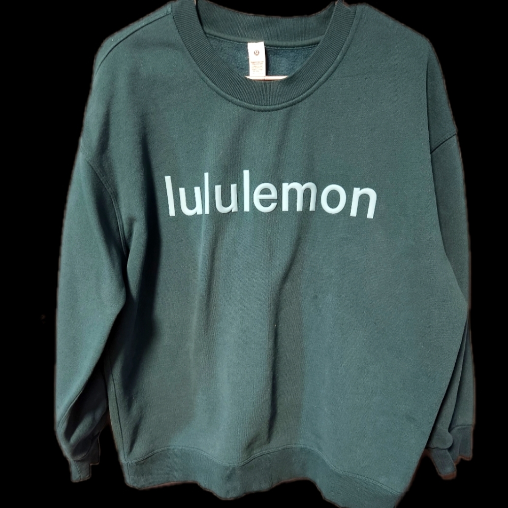 Lululemon Perfectly Oversized Crew sweatshirt size 6 Storm Teal